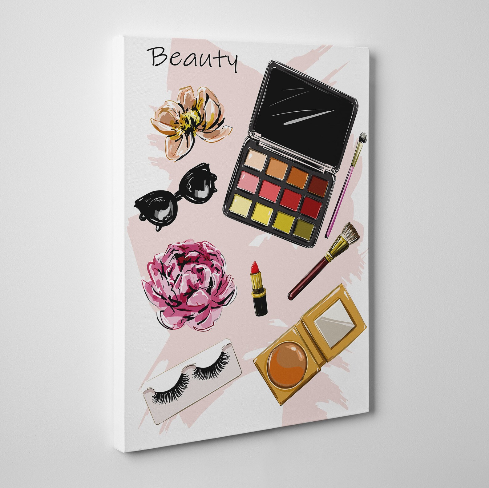Fashion Makeup Canvas Wall Art Makeup Artist Gift Makeup  Etsy