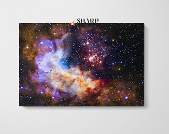 NEBULA PRINT Space Art Canvas, Astrology Wall Art, Celestial Art, Galaxy Wall Art, Space Poster, Astronomy Print, Space Decor, Night Sky Art