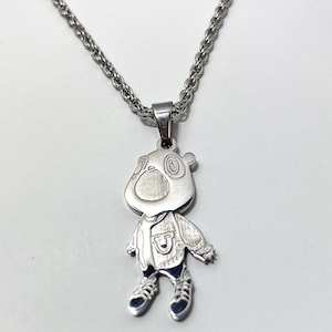 Graduation bear yeezus pendant Kanye necklace