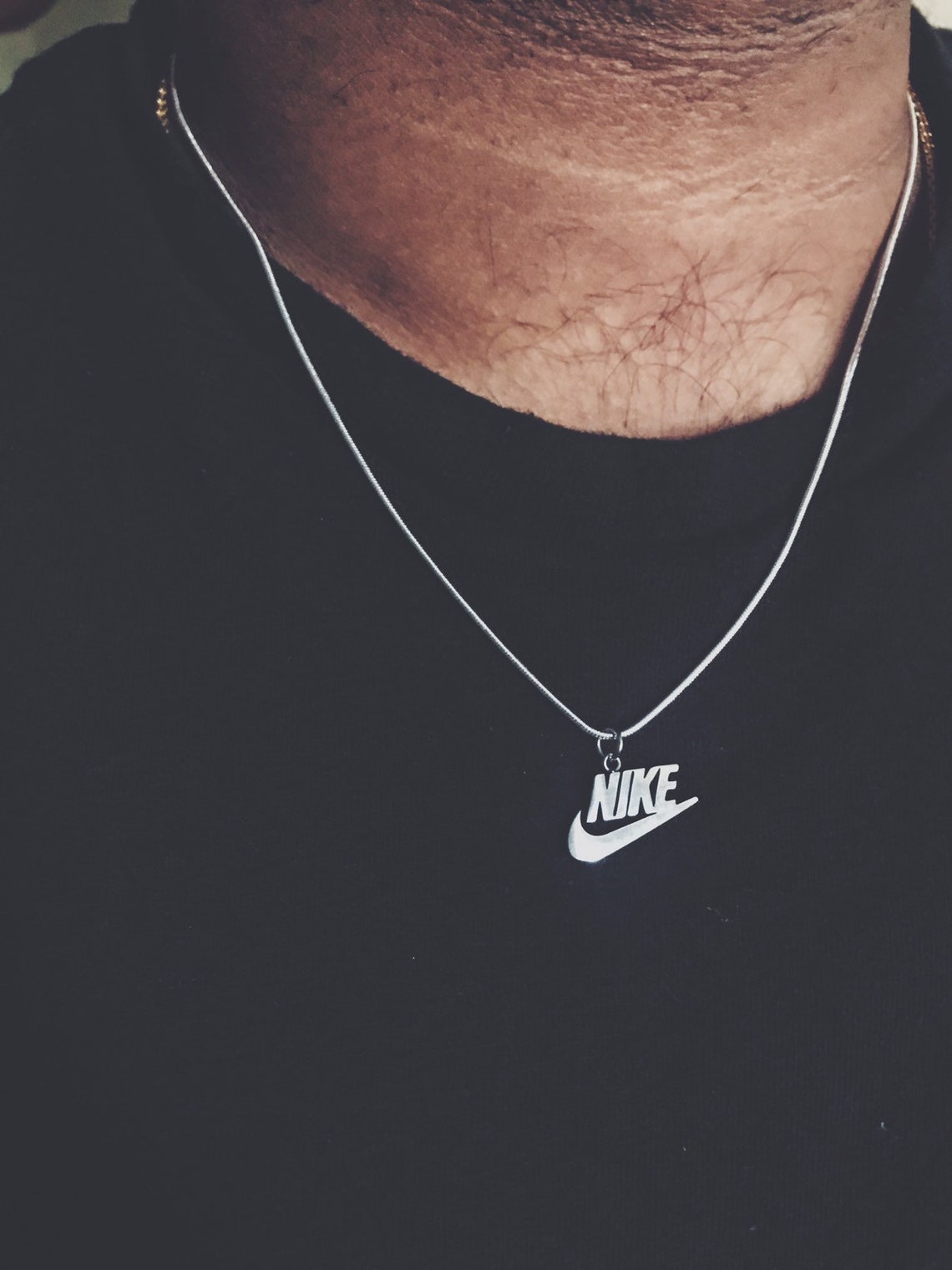 Nike necklace swoosh pendant Etsy