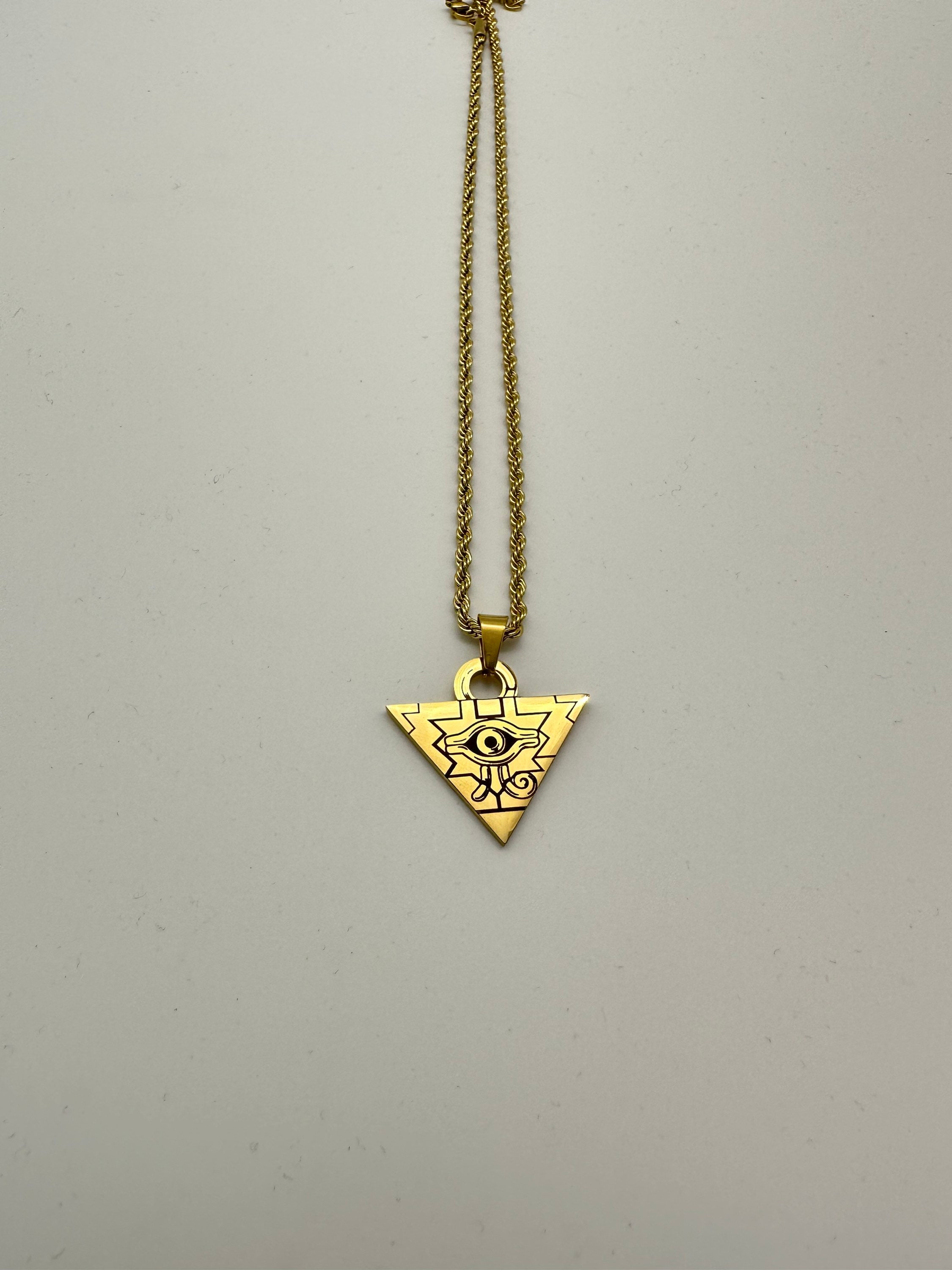 FVCK Pyramid Necklace, Green Sapphire. – Gift Horse Gems