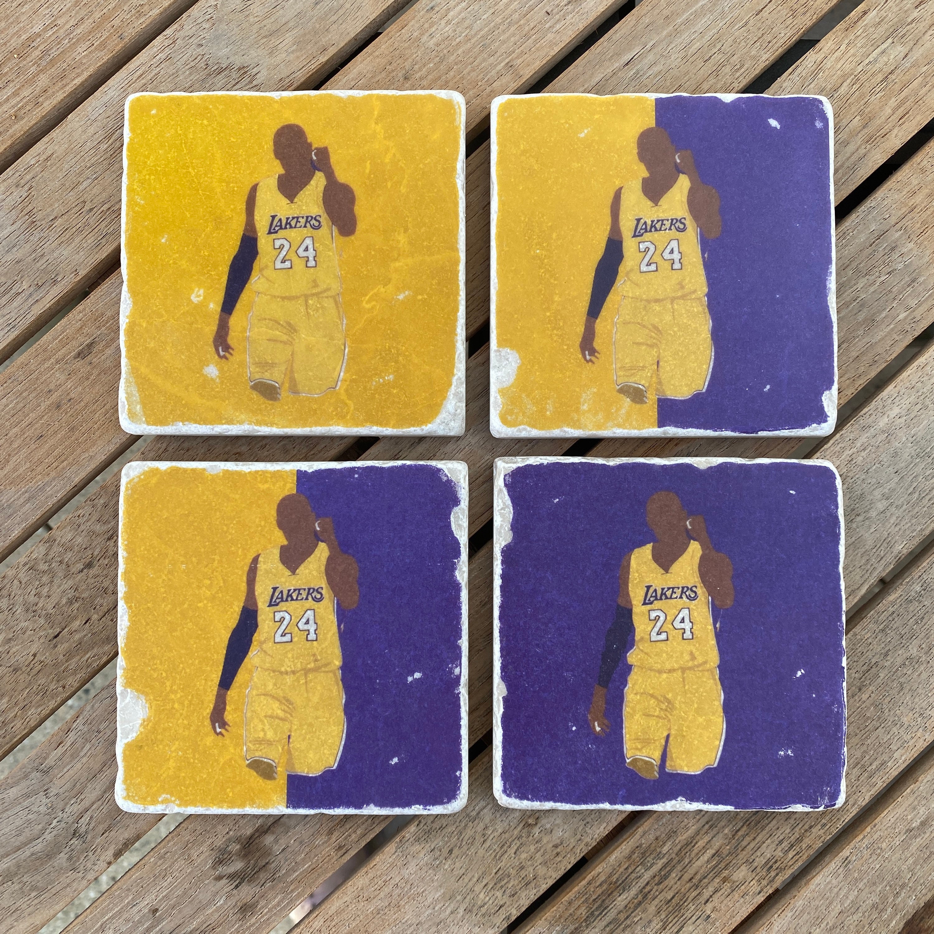 Kobe Bryant 24 Untersetzer 4er Set aus Fliesen mit | Etsy