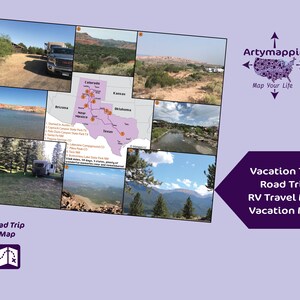 Road Trip | Sommerurlaub | RV Reisen | Bilderkarte