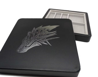 Raven Adventure Box - Dice Storage Case meets Dice Tray in One Compact Unit, Perfect for Gamers on the Go