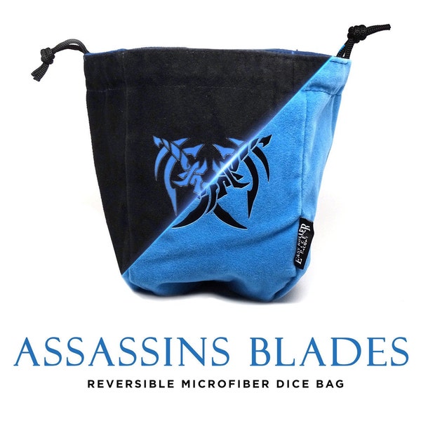 Assassin's Blades Reversible Microfiber Self-Standing Large Dice Bag