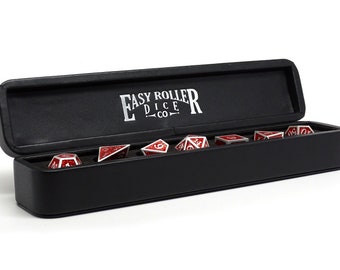 Plain Design Dice Coffer Storage Case with Magnetic Lid and Removable Foam Insert - Perfect for Stone and Metal Dice Sets