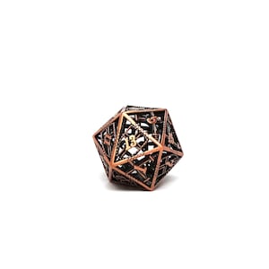Hollow Dice of Devine Retribution - Legendary Copper D20