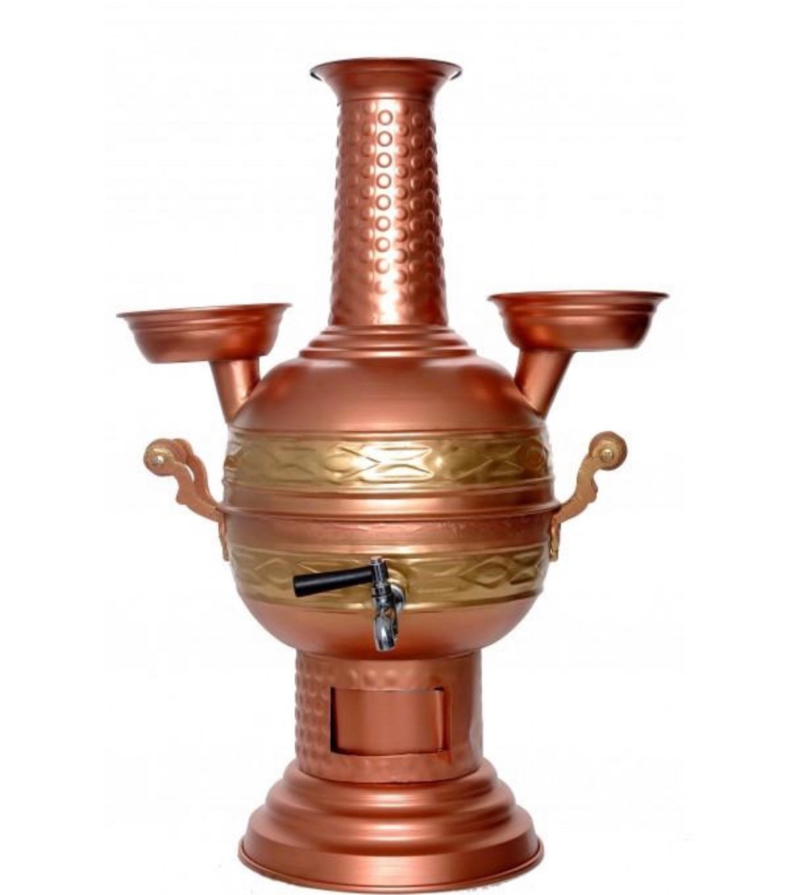 Turkish Copper Samovar Tea Kettle Charcoal and Wood Water Etsy
