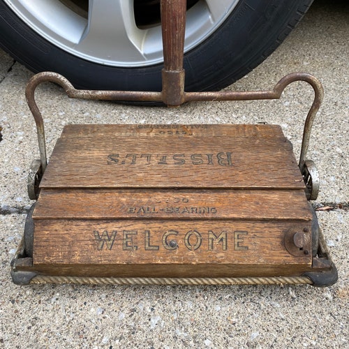 Vintage Bissell Welcome Wood shops Floor Sweeper