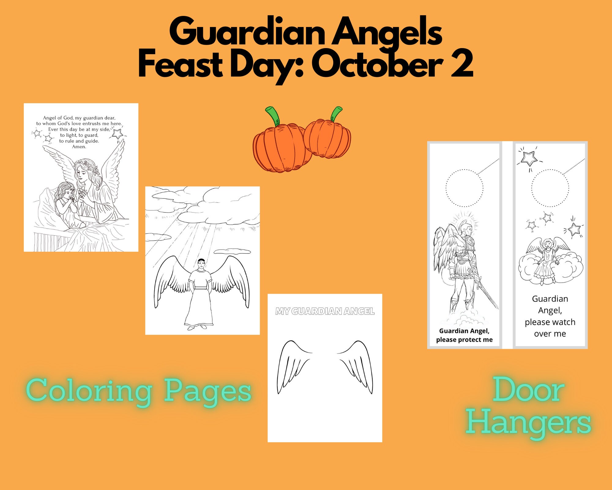 October Catholic Kids Printable Bundle Coloring Pages for Kids ...