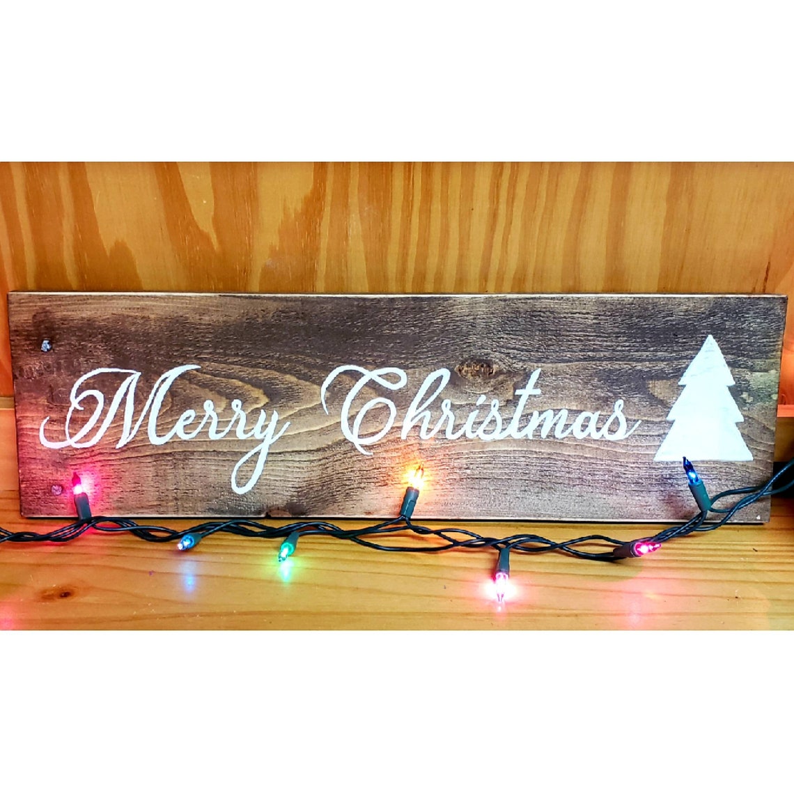 Merry Christmas Sign Rustic | Etsy