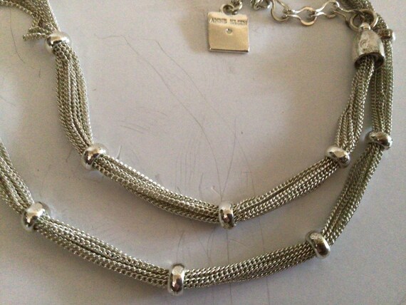 Anne Klein Silver Tone Multi-Chain and Beaded Cho… - image 4