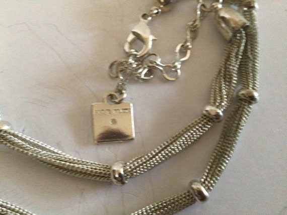 Anne Klein Silver Tone Multi-Chain and Beaded Cho… - image 3