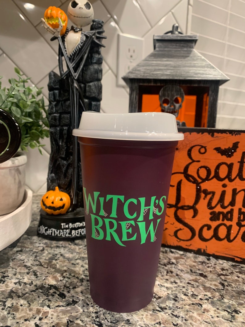 Starbucks new 16oz halloween hot cups with glow in the dark Etsy