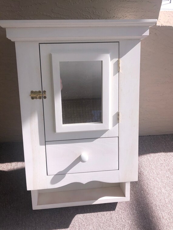 White Pine Bathroom Cabinet Etsy
