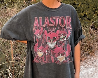 Limited Alastor Hazbin Hotel Vintage T-Shirt, Gift For Woman and Man Unisex Garment-Dyed T-shirt, Comfort Colors T-Shirt