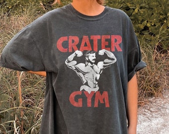 Love Lies Bleeding inspired vintage Crater Gym Comfort Colors Shirt, Vintage Crater Gym Parody Shirt, Crater Gym Meme Tees