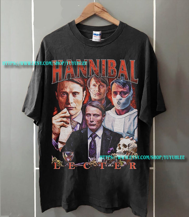 HANNIBAL LECTER Shirt, Vintage Hannibal Series, Horror shirt, Bryan Fuller shirt, Will Graham shirt, FBI shirt, Lecter Shirt Yyl258 image 2