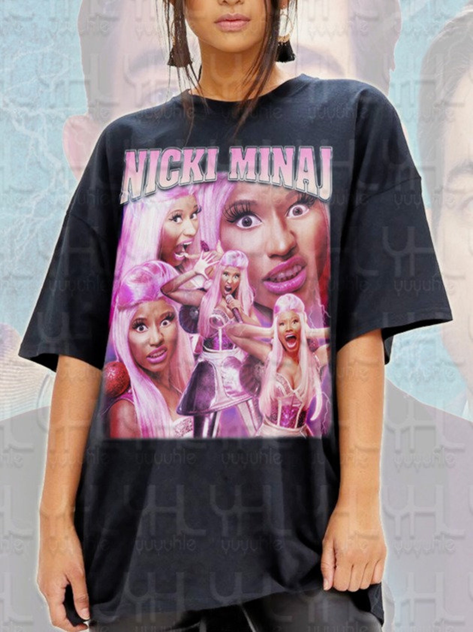 Nicki Minaj Shirt Nicki Minaj Printed Graphic Tee Nicki Etsy
