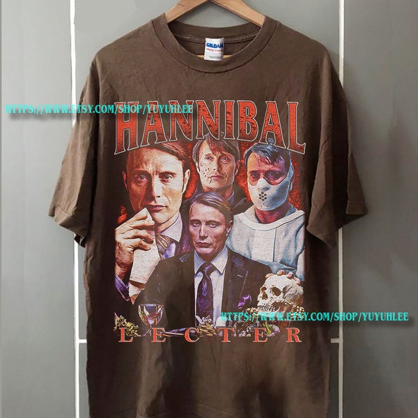 HANNIBAL LECTER Shirt, Vintage Hannibal Serie, Horror Shirt, Bryan Fuller Shirt, Will Graham Shirt, FBI Shirt, Lecter Shirt Yyl258