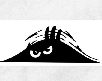 Scary Eyes Car Sticker Decal for Vehicle Car Truck Window Bumper Decoration
