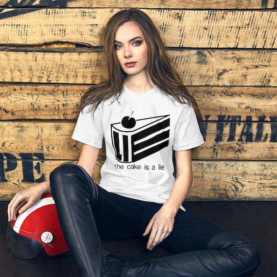 Portal the Cake is A Lie Unisex Shirt 