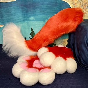 Furry Starter Kit, Terracotta Collie, Mochi Paws and Tail set