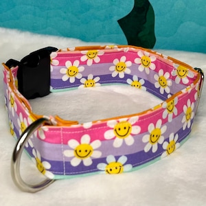 Bontkraag 1,5 inch, vrolijke bloemen