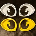 3D Printed Fursuit/Costume “Follow Me” Star Eye Blanks