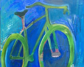 Family Ride - Archival fine art Gicleé print. bike// sports art// square dimension// home decor// wall art// series collection