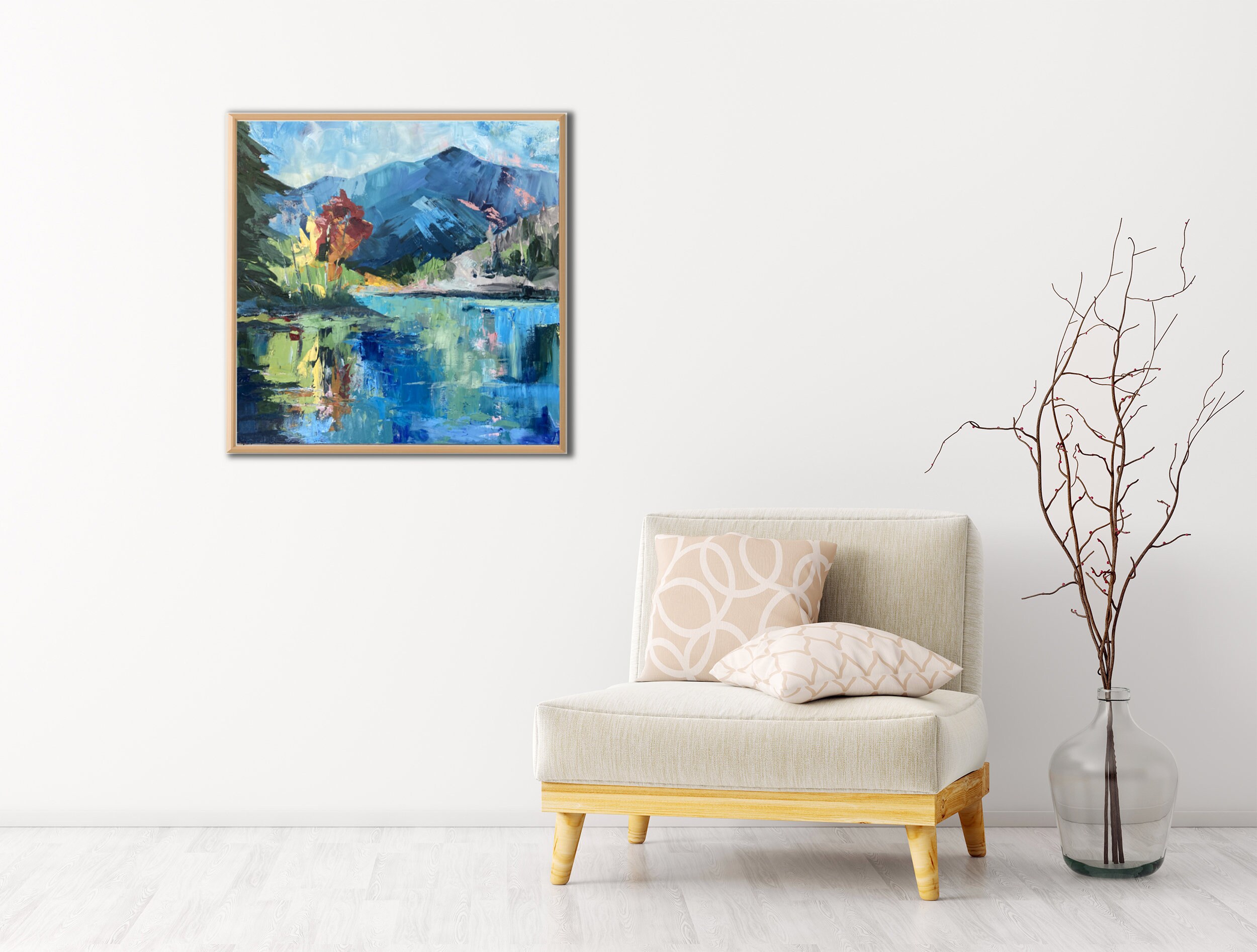 Mountain Lake Giclee Print: Abstract Colorado Landscape Wall Art - Etsy