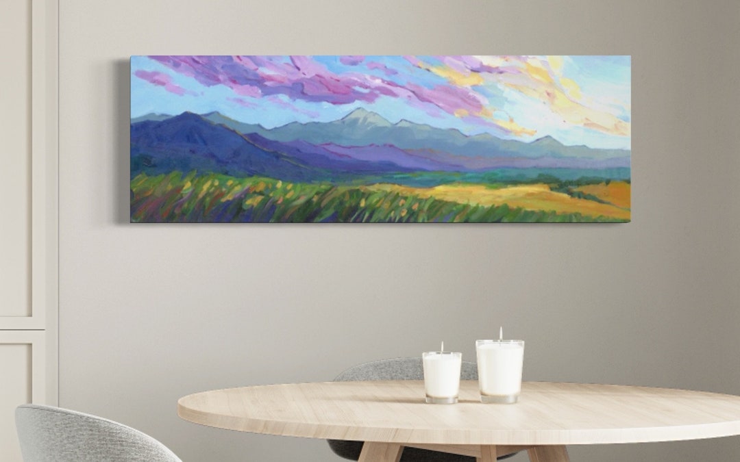 Rocky Mountains Panorama Print: Abstract Colorado Landscape Wall Art - Etsy