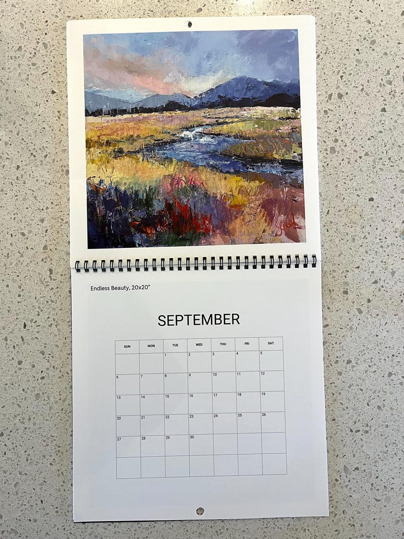 Art Wall 2026 Calendar - Western Landscapes Paintings by Lael Har - Etsy