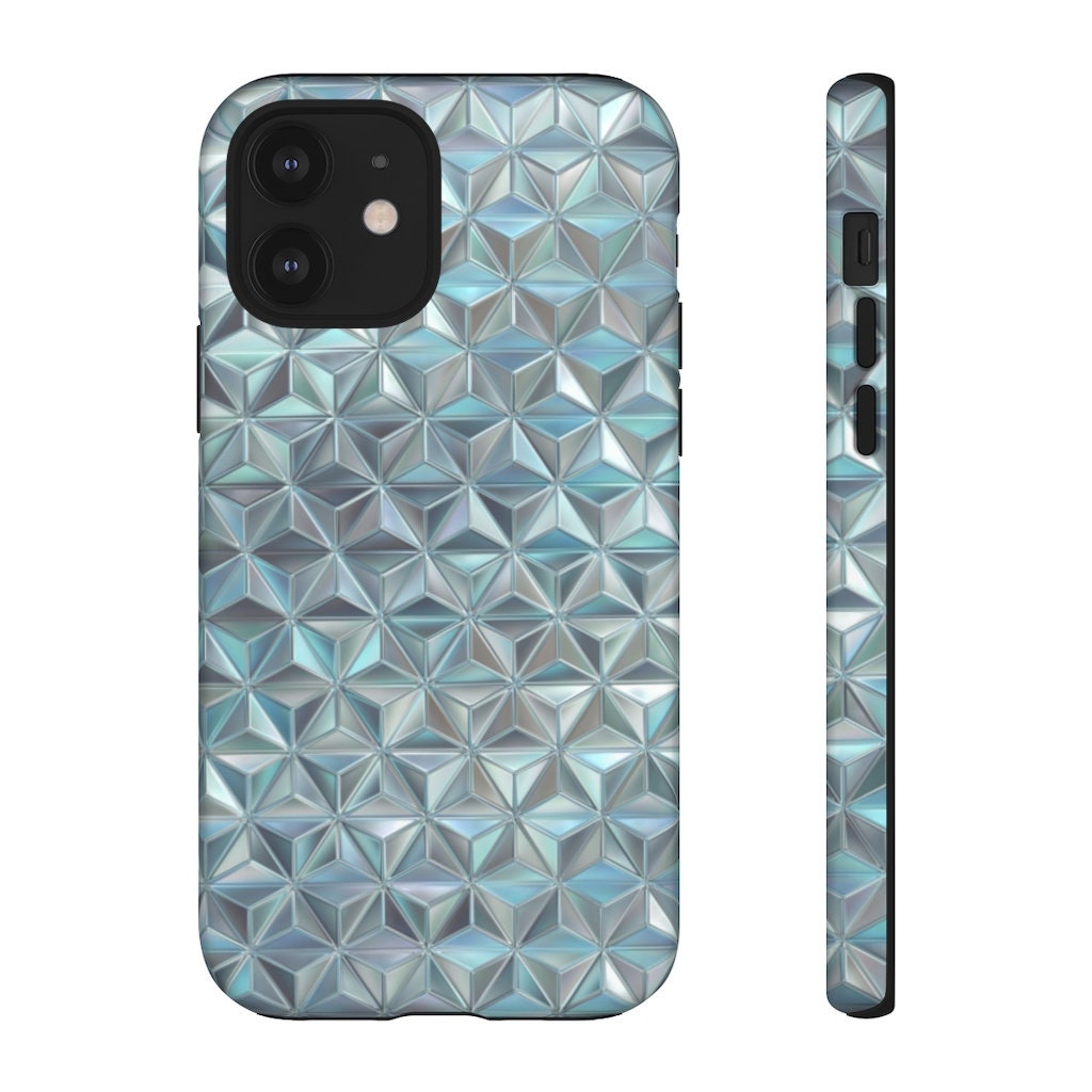Teal Geometric iPhone Case Teal iPhone 12 Case Teal iPhone Etsy