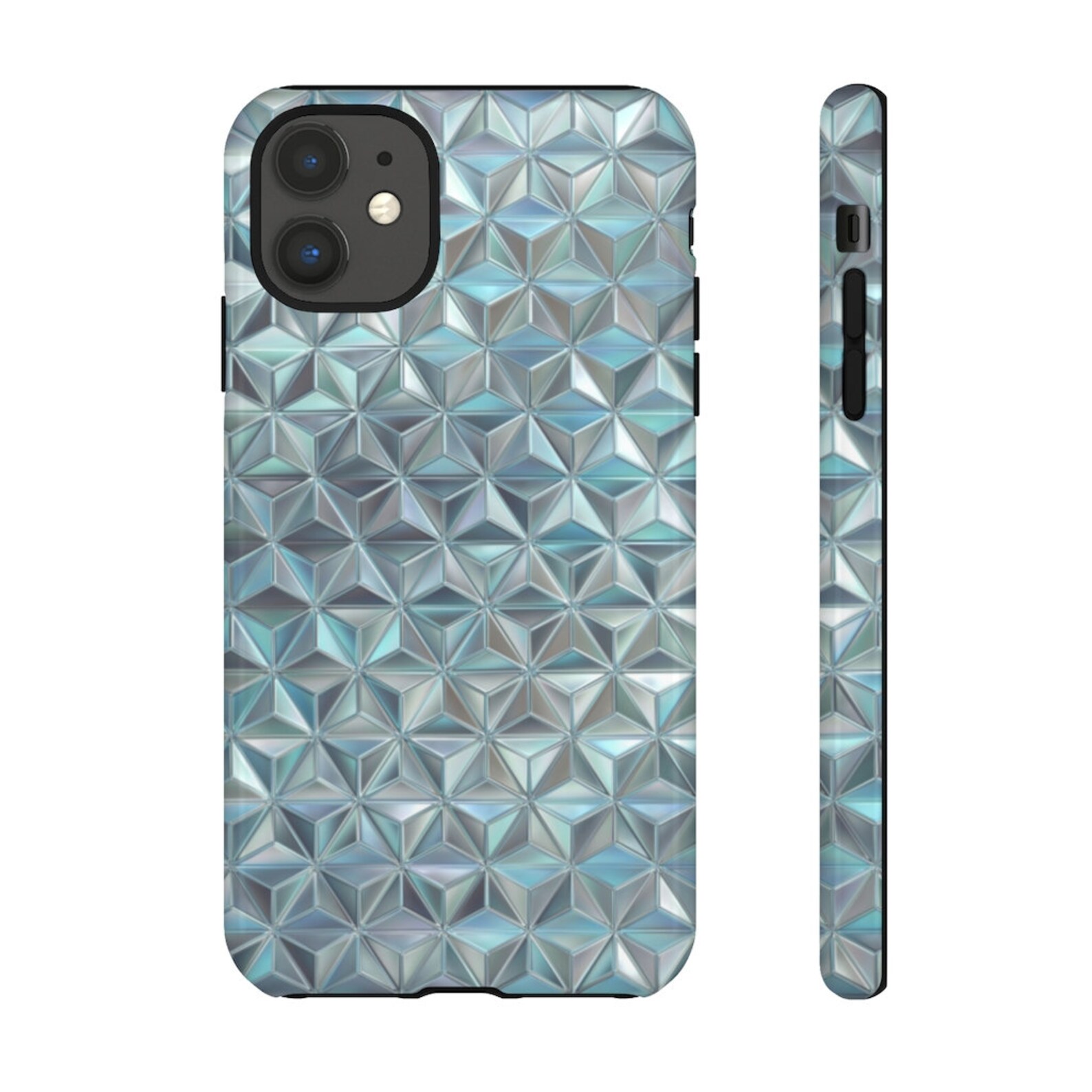 Teal Geometric Iphone Case Teal Iphone 12 Case Teal Iphone Etsy