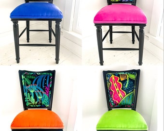 Funky Flora Counter Height Chairs