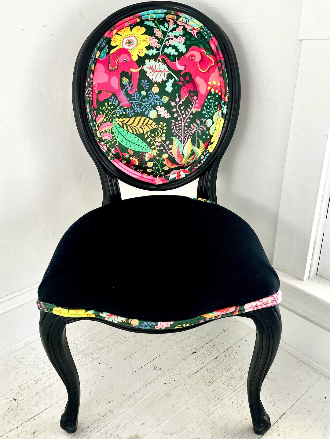 Boho Eclectic Dining Chair - Etsy