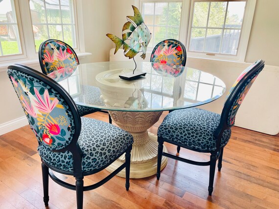Customizable Tropical Paradise Dining Chair Collection Etsy UK