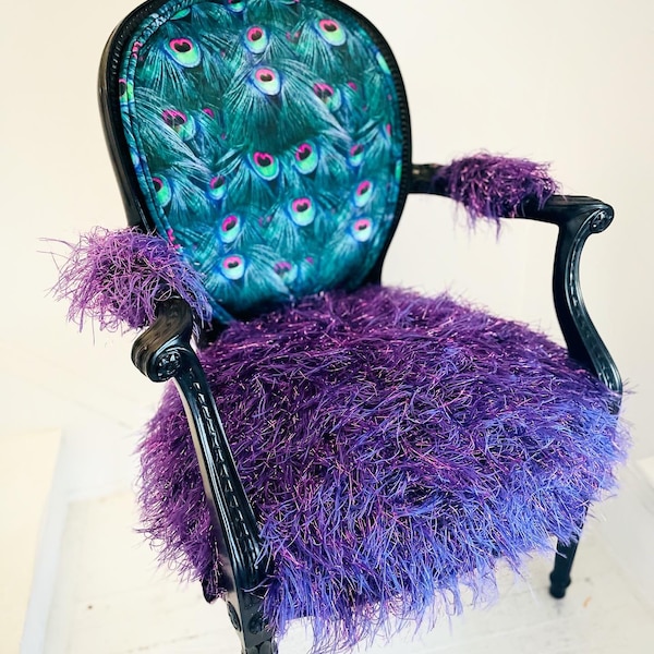 Pretty Peacock Armchair