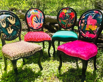 Jungle Boogie Set of 6 with 2 Armchairs