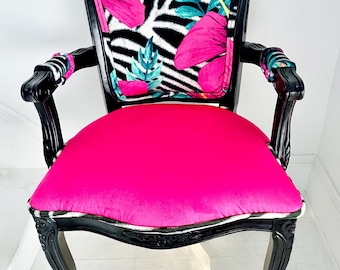 Hot Pink Customizable Zebra Armchair!