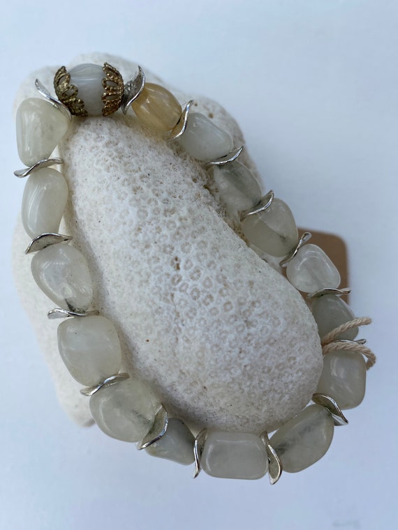 Stretchy Grandma bracelet Indie Brutalist jewelry