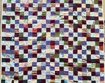 Edredón hecho a mano Patchwork Manta de picnic Abuela