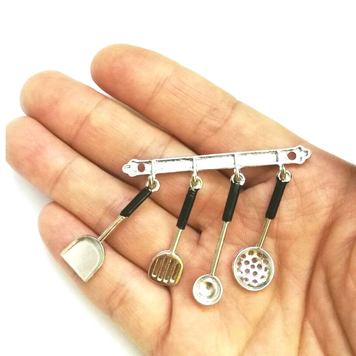 Miniature Kitchenware Miniatures spatula coup spoon colander Etsy