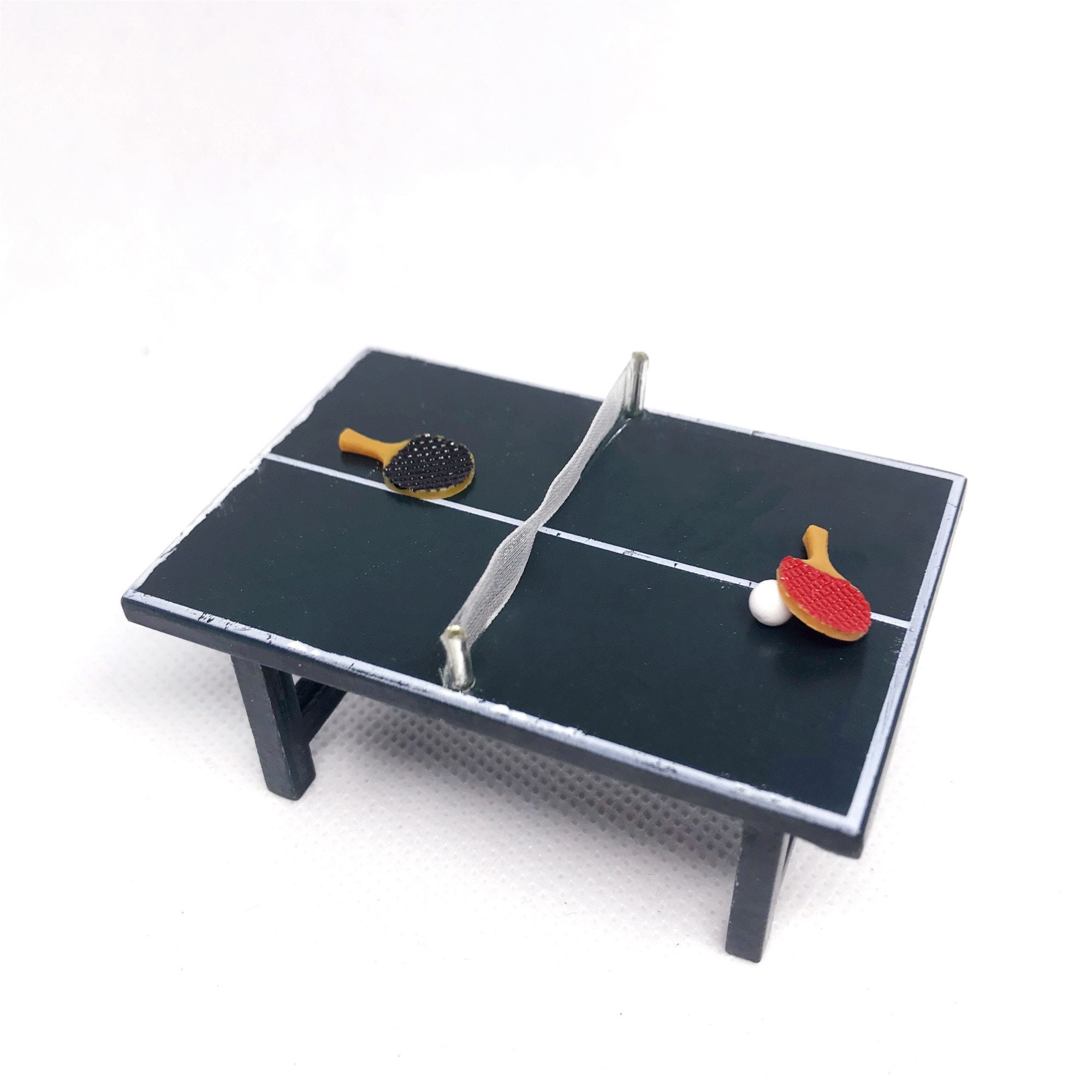 Miniature ping pong Miniature table tennis table Miniatures Etsy