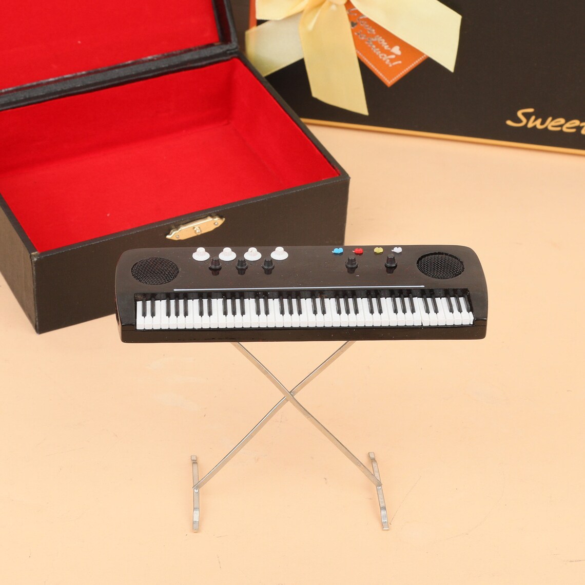 Miniature electronic keyboard Miniature musical instrument Etsy