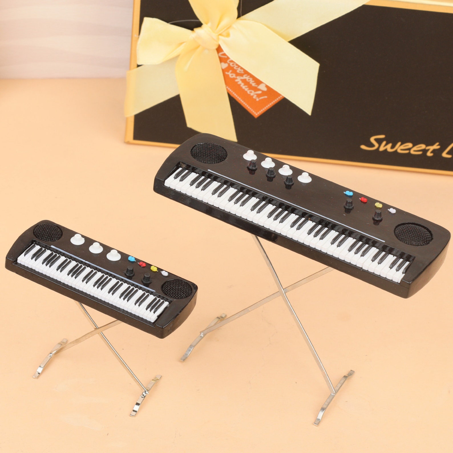 Miniature electronic keyboard Miniature musical instrument Etsy
