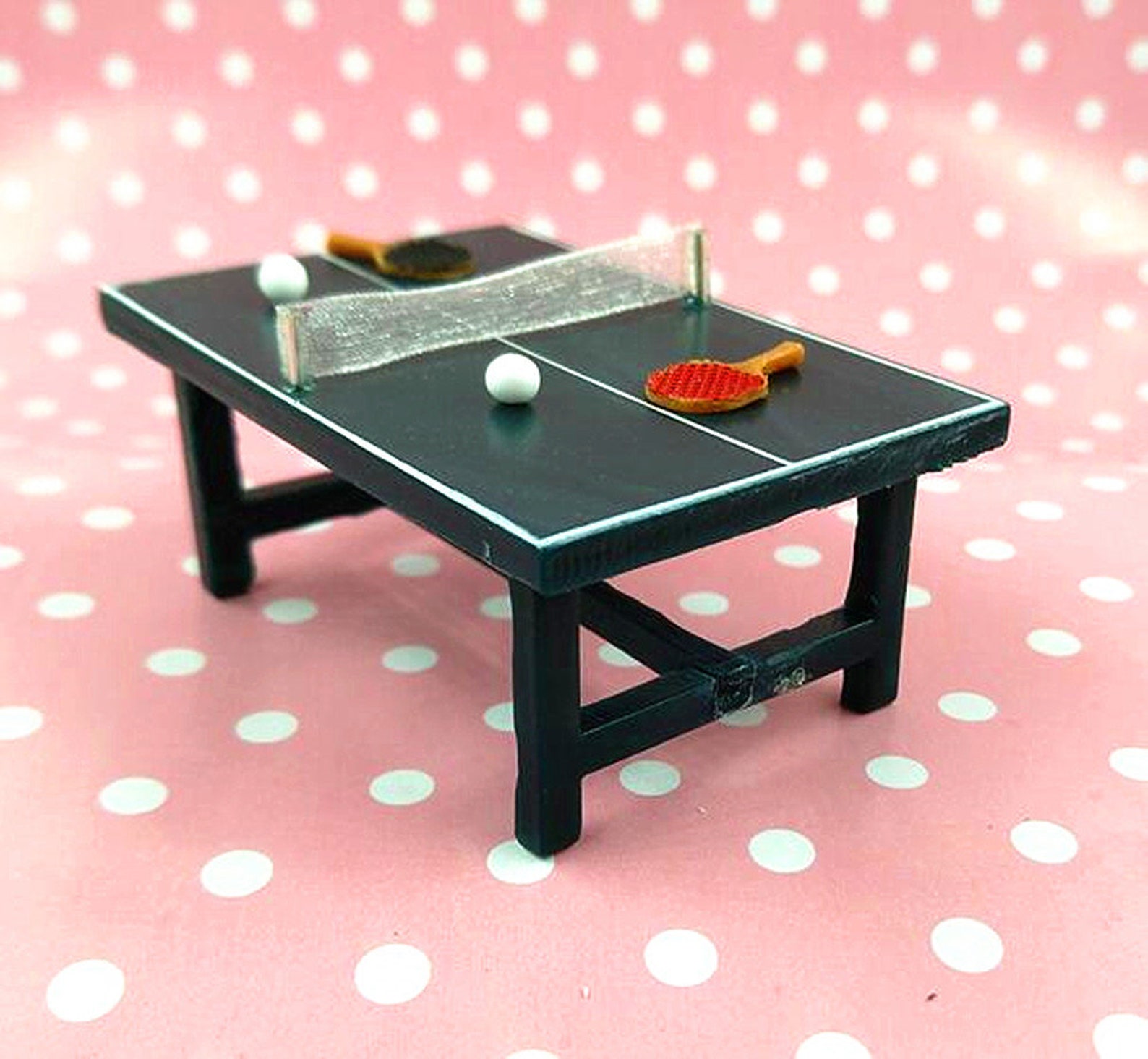 Miniature ping pong table Miniatures Miniature sport Miniature Etsy