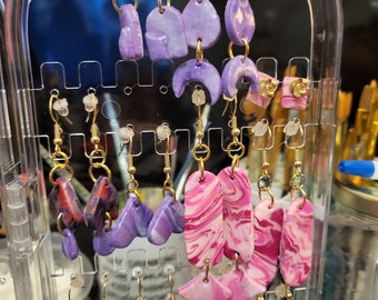 polymer clay dangle earrings