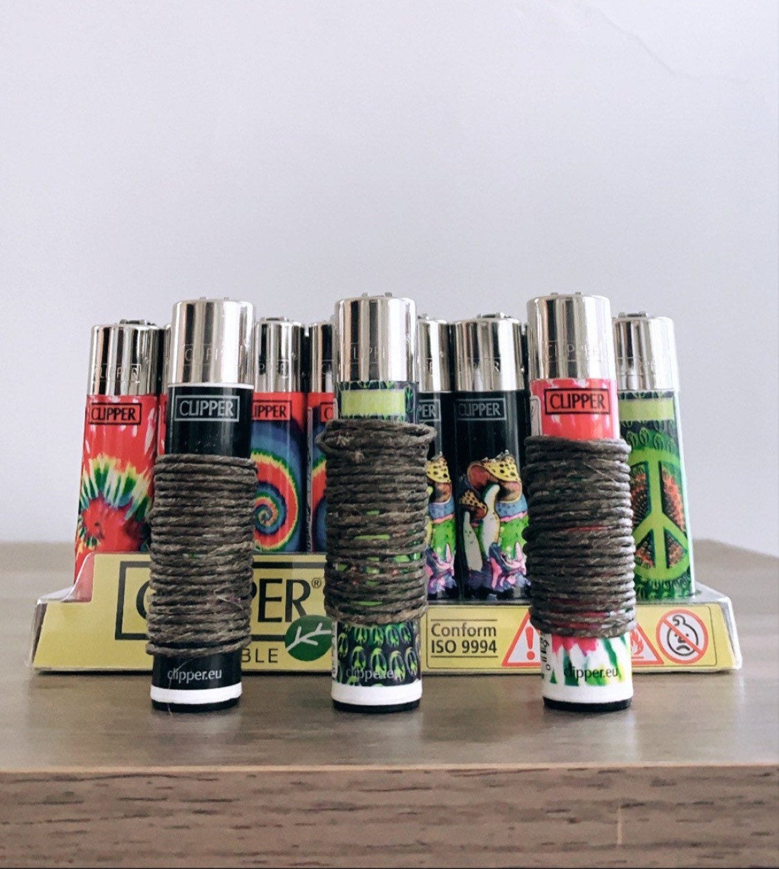 Hemp Wick Wrapped Lighter Etsy